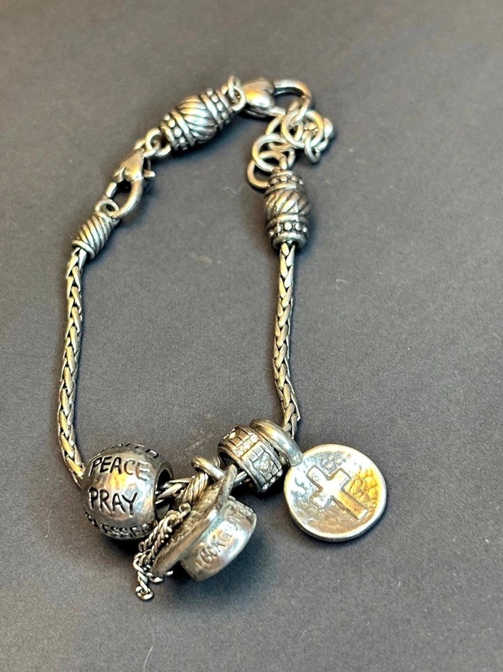 Brighton Silver-Tone Charm Bracelet